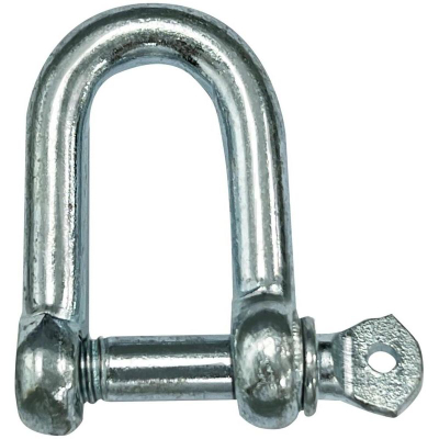 Set kapëse metalike Black+Decker Shackle, 6 copë, të galvanizuara, ngjyrë metalike