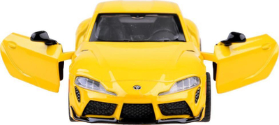 Makino lodër MSZ Toyota GR Supra 1:31, metal, me drita edhe zëra, e verdhë