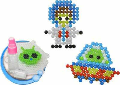 Set lodrash me rruza uji Leantoys Magic Beads Space, DIY, shumëngjyrësh
