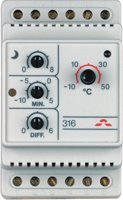 Termostat Devi 316 16A -10-50°C IP20, 230V