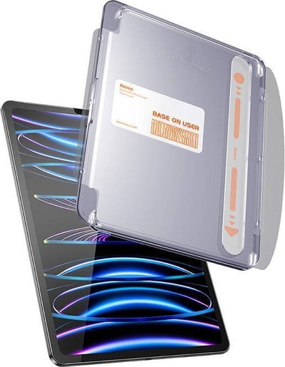 Mbrojtëse ekrani Baseus për iPad Pro 12.9", xham i fortë, transparente