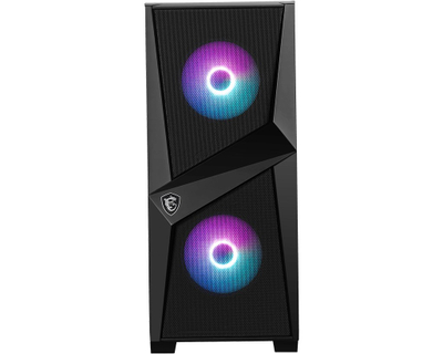 Kase kompjuteri MSI MAG Forge 100R, ATX, RGB, e zezë