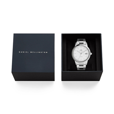 Orë burrash Daniel Wellington Iconic Automatic 40 Link DW00100754, e argjendtë