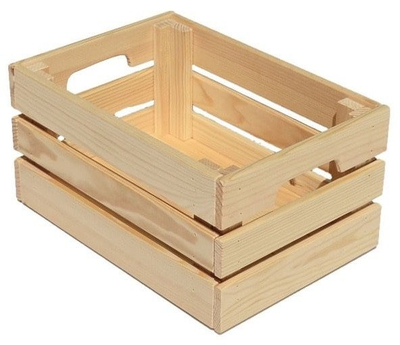 Kuti druri Garden Center Wooden Box, 32x22x15.5 cm, natyrale