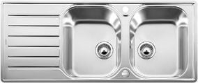 Lavabo kuzhine Blanco Lantos 8 S IF 519713, çelik inox, për montim në nivel, inox