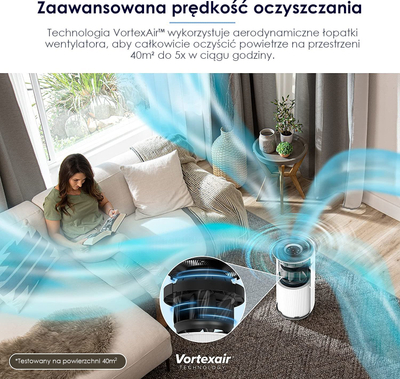 Pastrues ajri LEVOIT Core 400S, filtër 3 në 1 HEPA H13, me Smart WiFi, i bardhë
