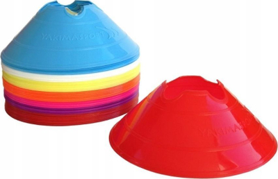 Disqe trajnimi Yakimasport Islands Cones Caps Mushrooms, set 10 copë, diametër 20 cm, shumëngjyrëshe