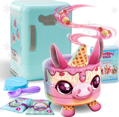 Set lodër Cookeez Makery S2 Fridge Playset, pelush interaktiv, me erë të mirë, shumëngjyrësh