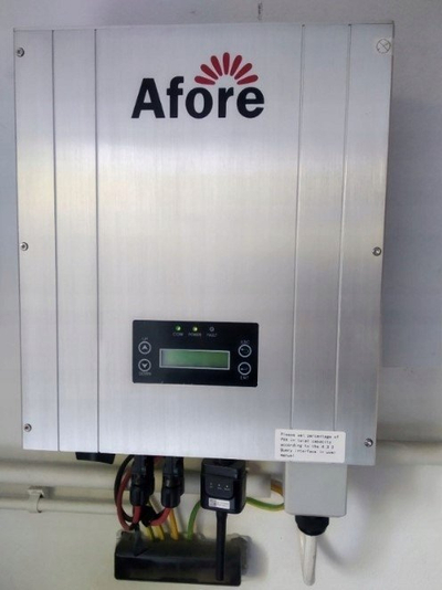 Inverter fotovoltaik Afore HNS3600TL, 3.6kW, 1 fazë 2 MPPT, ngjyrë argjendtë