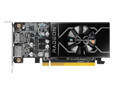 Графичка картичка ASRock Radeon RX 6400, 4GB GDDR6, low profile, црна