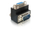 Adapter VGA Delock, HD-15 (F) në HD-15 (M), me kënd 90°, i zi