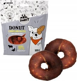 Shujtë për qen Mr. Bandit Donut Mish Qengji me Rosë, 91% mish, 500 g
