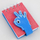 Fletore spirale Thinking Gifts Hand 3 Fingers, format A7, kapak dekorativ, rozë me blu