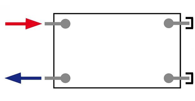 Radjator panel Korado RADIK KLASIK-R 20, 554x900 mm, çelik, i bardhë