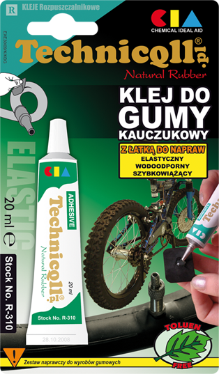 Ngjitës për goma Technicqll Rubber Glue, 20 ml, transparent