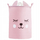 Shportë organizuese Lockable Bear XL, 43L, pambuk canvas, rozë