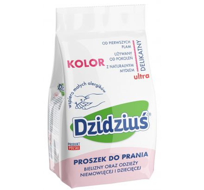 Прашок за перење Дзидзиу Хипоалергиски, за облека во боја, 1500g