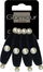 Set lidhëse flokësh Glamour, 4 copë, të zeza