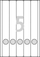 Etiketa Avery Zweckform, 38X297 mm, 125 copë