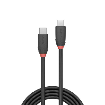Kabllo USB Lindy USB C në USB C 36906, 1 m, USB 3.2 20 Gbit/s, e zezë