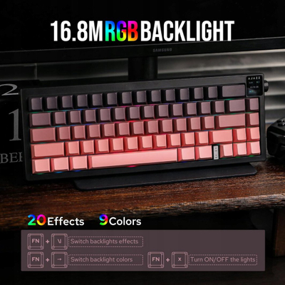 Tastierë mekanike AJAZZ AK650 Joint, RGB, hot swappable, e zezë