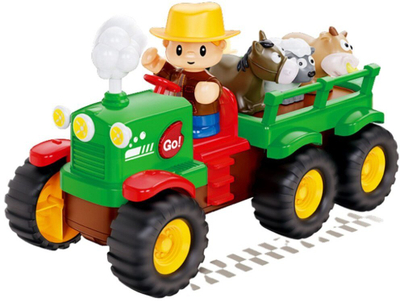 Lodër edukative traktor Farmer Fun Truck, interaktive, me drita edhe zhurma, shumëngjyrëshe
