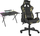 Set tavolinë edhe karrige gaming Genesis Holm 300 RGB 120x60 cm Nitro 560 Camo, LED RGB, e zezë