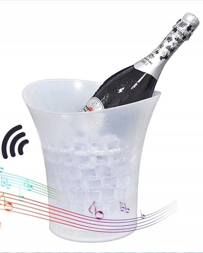 Altoparlant wireless Cellularline Ice Music Bucket, portativ, i bardhë