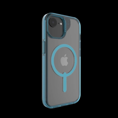 Mbrojtëse telefoni ZAGG Santa Cruz Snap për iPhone 16e, me magnet, transparente blu