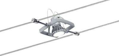 Set drite me kabllo Paulmann MacII 94133, GU5.3, 50W LED, krom mat