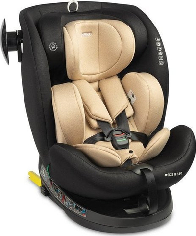 Ullëse makine Caretero Commo i-Size, 40-150 cm, Isofix, bezhë me të zezë