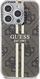 Këllëf mbrojtës Guess IML 4G Gold Stripe, për iPhone 15 Pro 6.1", i fortë, ngjyrë kafe