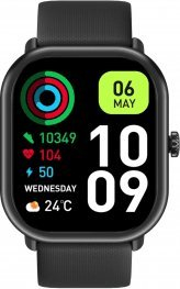 Ora e zgjuar Zeblaze GTS 3 Pro ZB4088, 1.97", Bluetooth, e zezë
