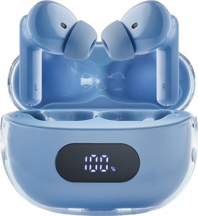 Kufje wireless Intenso Buds Plus T315AE, Bluetooth 5.4, ANC ENC, blu