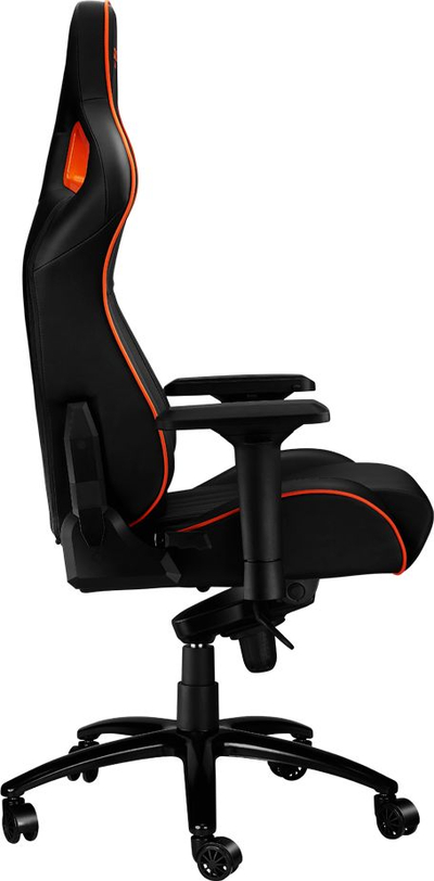 Karrige gaming Canyon Corax Hern Chair, lëkurë eco, mban deri 150 kg, e zezë me portokalli