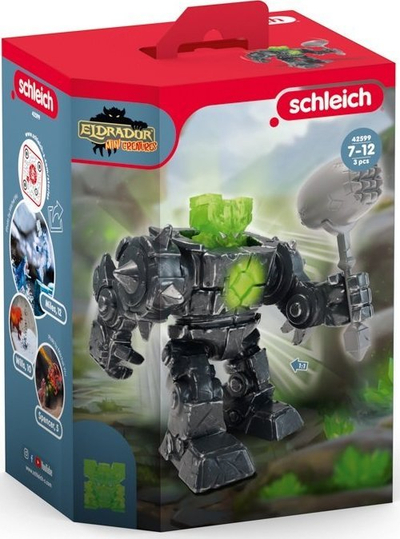 Lodër figurë Schleich Eldrador Mini Creatures Shadow Stone Robot, 3 pjesë, 7+ vjeç, gri