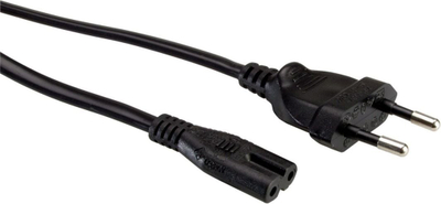 Кабел за струја ROLINE 19.07.2073, Евро во IEC C7, 3 m, црн