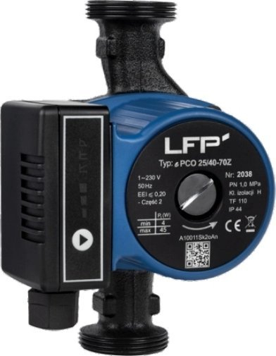 Pompe qarkulluese elektronike EPCO 32/80Z 180LFP, 3 shkallë rregullimi, trup gize