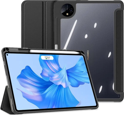 Këllëf tablet DuxDucis Toby Huawei MatePad Pro 11 2022, me kapak i zgjuar, me mbajtëse për stylus, i zi