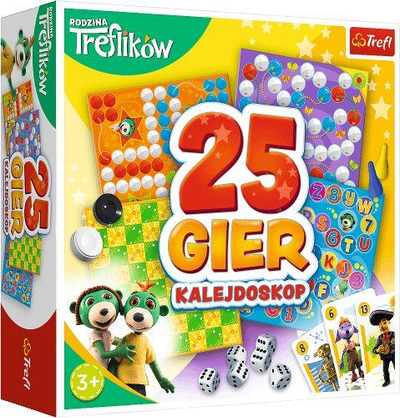 Loja tavoline Trefl 25 Games The Treflik Family, set me 25 lojëra, për kalamaj