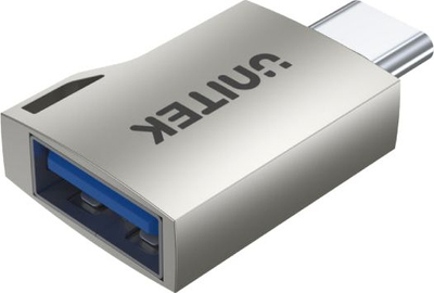 Adapter USB Unitek A1025GNI, USB C në USB A, OTG, argjendtë
