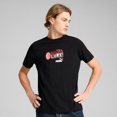 Блуза Puma AC Milan FtbINgry Tee M 779315-07, памук, црна