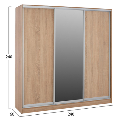 Dollap  rrëshqitës Sonama 240×240×60 cm (HM2462.01)