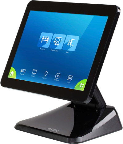 Panel me prekje ATEN VK330, ekran 10.1" TFT LCD, multi-touch, ngjyrë e zezë