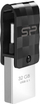 USB Silicon Power Dual Mobile C31, 32GB, USB 3.1 dhe Type C, i bardhë