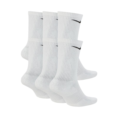 Чорапи Nike Everyday Plus Cush SX6897, сет 6 пара, Dri FIT, бели