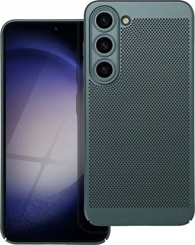 Futrollë Tok Breezy për Samsung Galaxy A15 4G / A15 5G, me vrima ajrimi, plastike e butë, jeshile