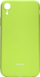 Mbulesë telefoni Roar Colorful Jelly për iPhone XR, silikon TPU, matte, jeshile lime