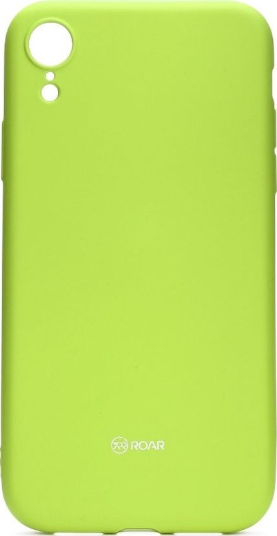 Mbulesë telefoni Roar Colorful Jelly për iPhone XR, silikon TPU, matte, jeshile lime