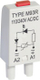 Modul sinjalizues Relpol M93G, LED jeshile, 110-230V AC/DC, gri